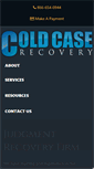Mobile Screenshot of coldcaserecovery.com